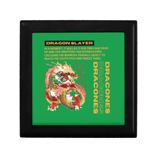 Dragon Keepsake Box with Unique Quote (Front)