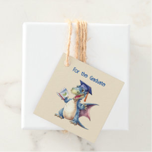 Dragon Kindergarten Graduate Square Favor Tags