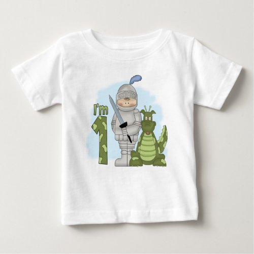 Dragon Knight 1st Birthday Baby T_Shirt