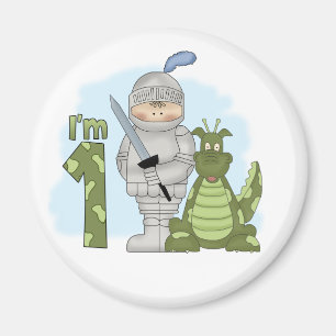 Dragon Knight 1st Birthday Magnet