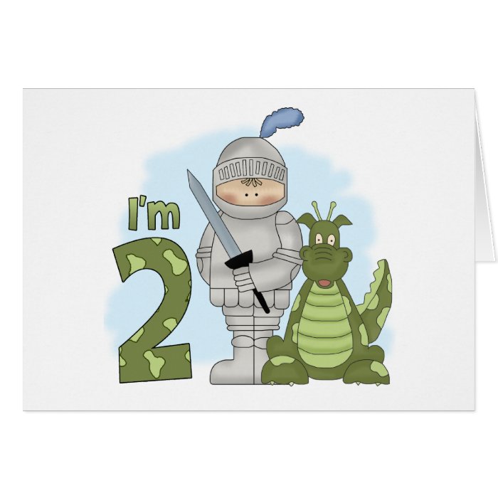 Dragon Knight 2nd Birthday Greeting Cards