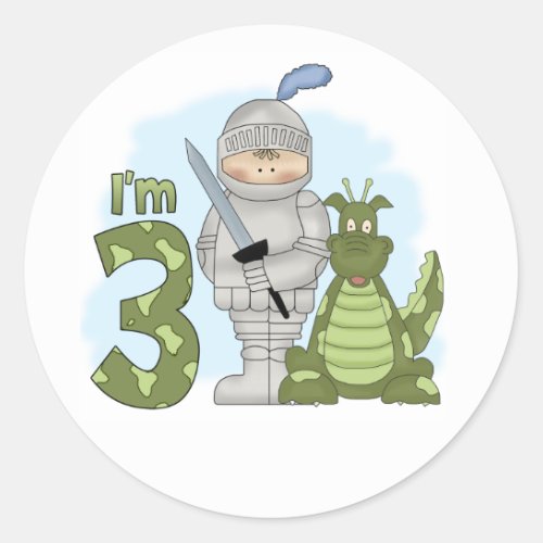 Dragon Knight 3rd Birthday Classic Round Sticker