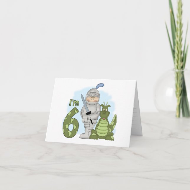 Dragon Knight 6th Birthday Invitation (Front)