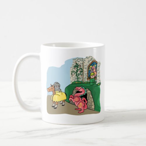 Dragon Knight and Outlaw Hero at the Castle Coffee Mug