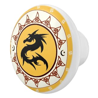 Dragon Knot 2 Ceramic Knob