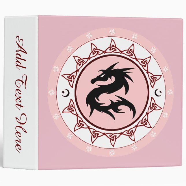 Dragon Knot 3 Ring Binder (Front/Spine)