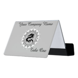 Dragon Knot 4 Desk Business Card Holder