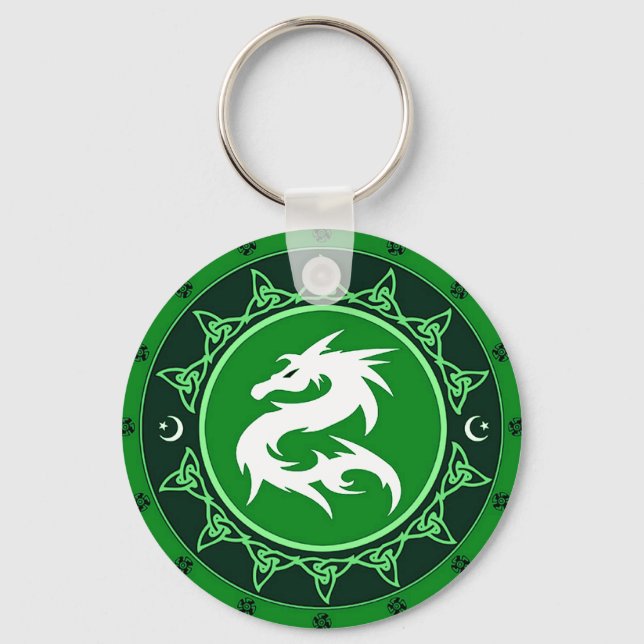 Dragon Knot 8 Keychain (Front)