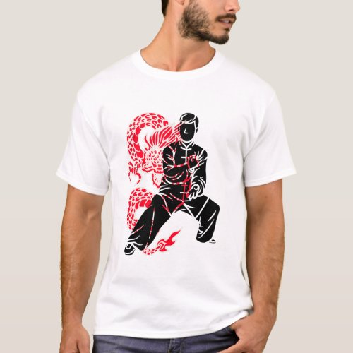 Dragon Kung Fu Fighter T_Shirt