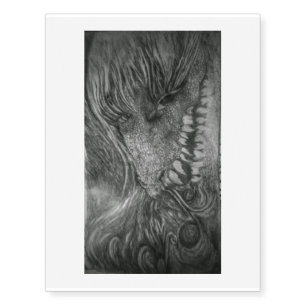 Dragon Lady Fantasy Art by Colleen Wallen Temporary Tattoos