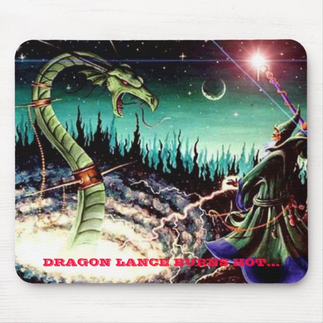 DRAGON LANCE BURNS HOT... MOUSE PAD (Front)