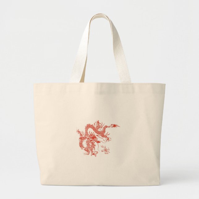 dragon large tote bag (Front)
