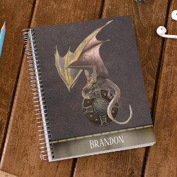 Dragon Leather Metal Personalized Viking Shield Notebook