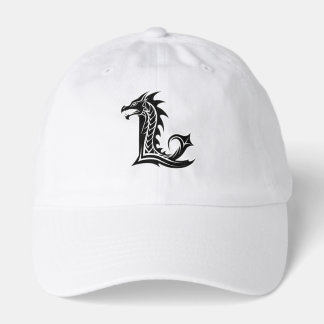 Dragon Letter L – Elegant Dragon Alphabet Design Hat