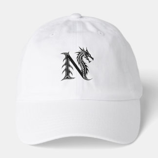 Dragon Letter N – Dark Fantasy Dragon Design Hat