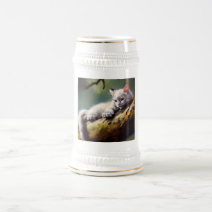 Dragon Li Cat Beer Stein