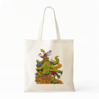 Dragon Library Tote Bag bag