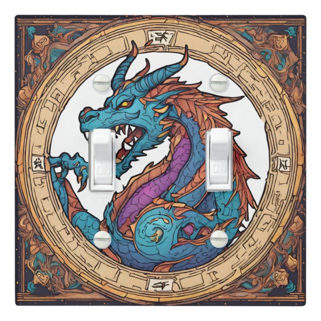 Dragon Light Switch Cover (In Situ)