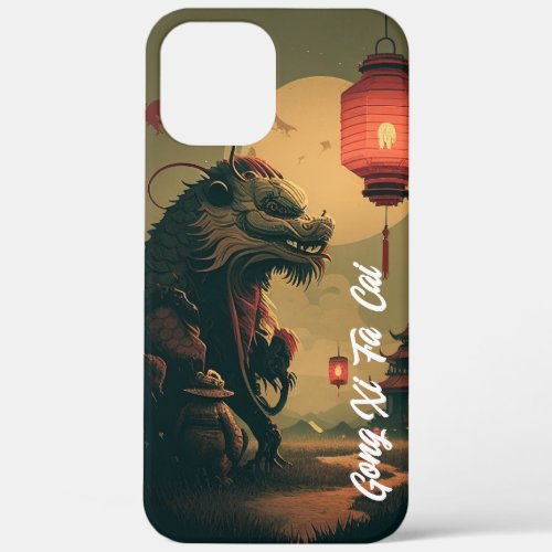 Dragon Lion With Chinese Lantern iPhone 12 Pro Max iPhone 12 Pro Max Case
