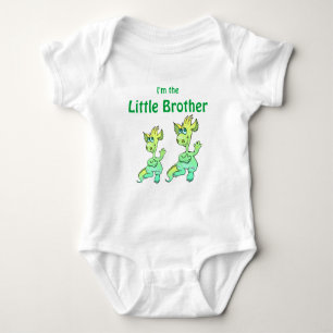 dragon little brother baby bodysuit