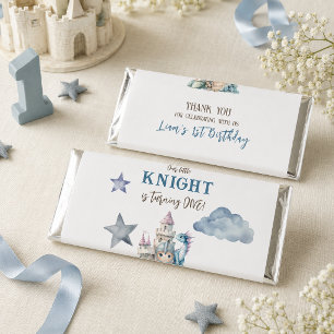 Dragon Little Knight Fairytale Boy 1st Birthday Hershey Bar Favors