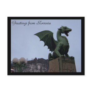 dragon ljubljana postcard