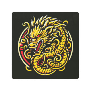Dragon Logo Metal Print