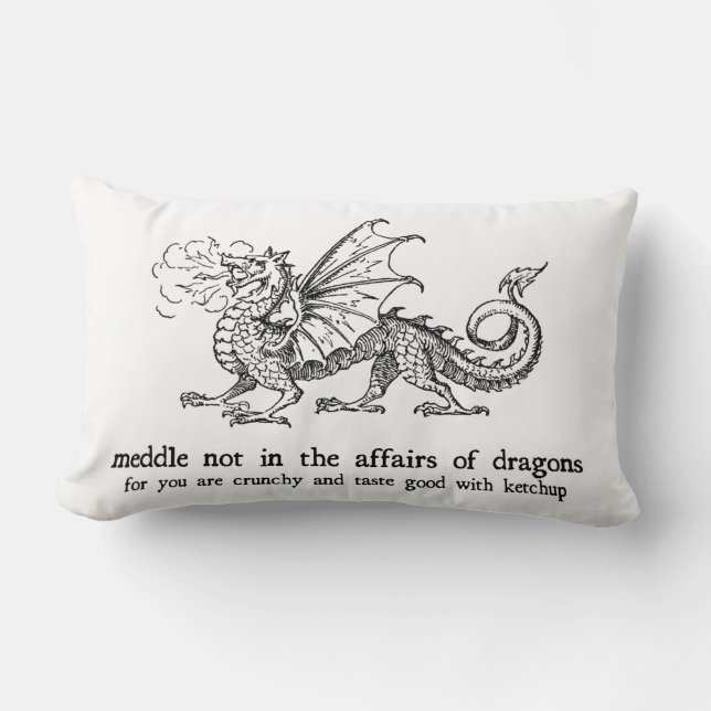 Dragon Lumbar Pillow (Front)
