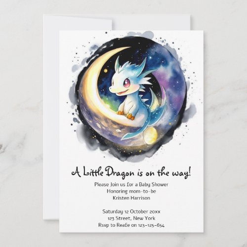 Dragon Magic Baby Shower Invitation