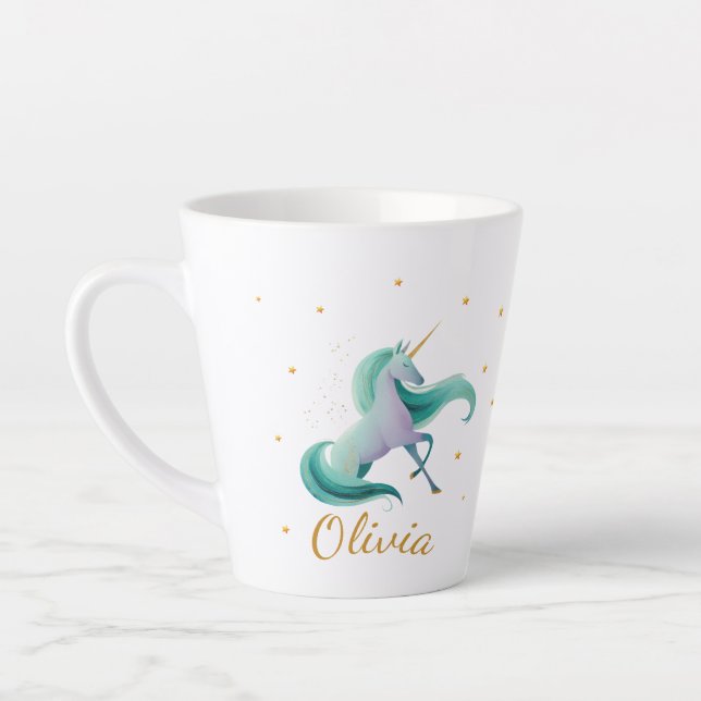 Dragon & Magic Tree Water Bottle – Personalized Na Latte Mug (Left)