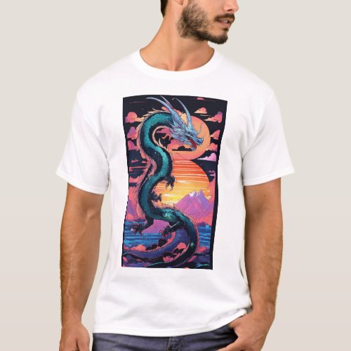 Dragon Majesty Mythical Print T_Shirt T_Shirt