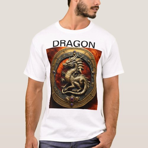 Dragon Majesty Style Tattoo design T_Shirt