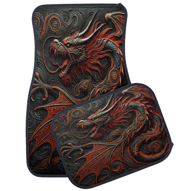 Dragon Masterpiece Art Car Floor Mat (Set)
