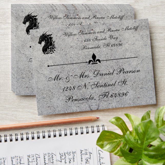 Dragon Medieval  Envelope (Stacked)
