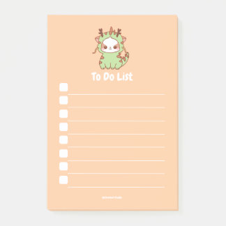 Dragon Mochi Customizable to do list Post-it Notes