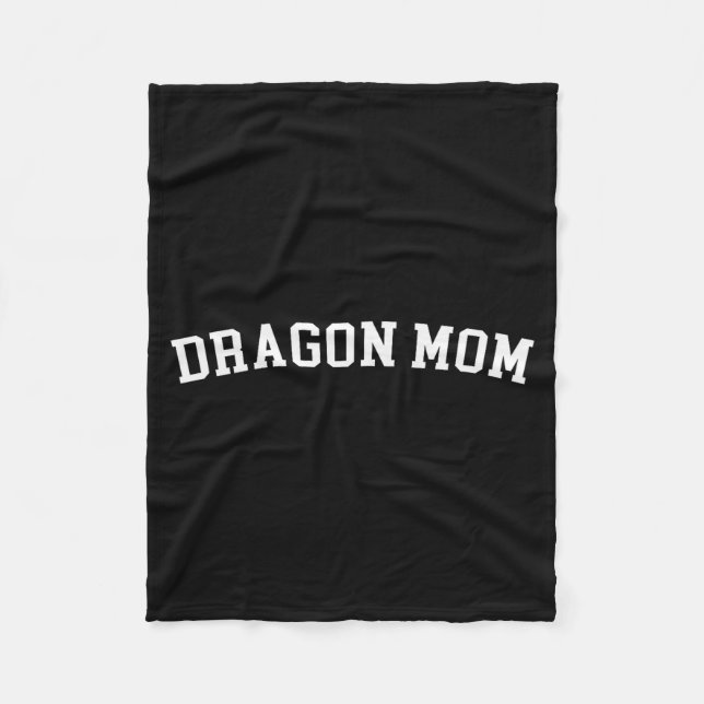 Dragon Mom  Fleece Blanket (Front)