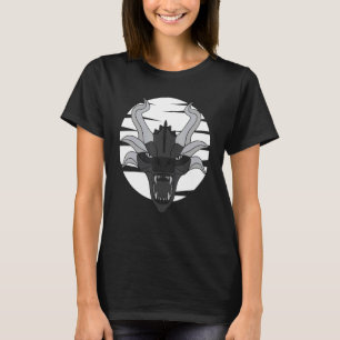 Dragon Monster Graphic Animal Print Gothic Kite Mo T-Shirt