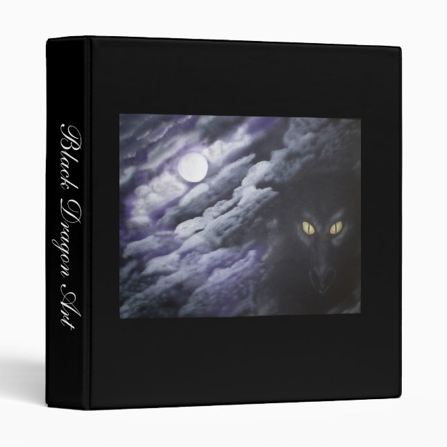 Dragon Moon 3 Ring Binder (Front/Spine)
