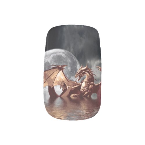 Dragon  Moon Fantasy Design Minx Nail Wraps
