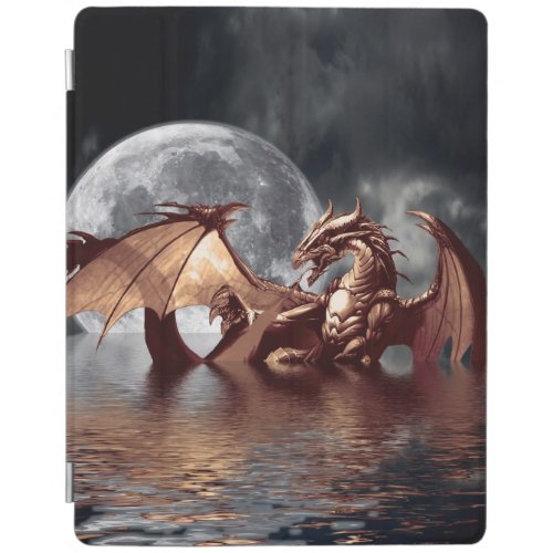 Dragon  Moon Fantasy Mythical iPad Smart Cover