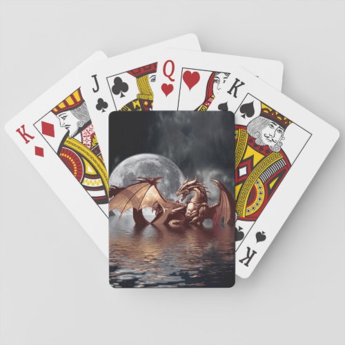 Dragon  Moon Fantasy Mythical Playing Cards