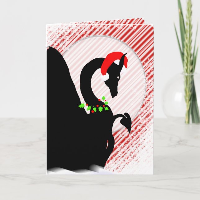 Dragon Moon Holiday (Candycane Background) (Front)