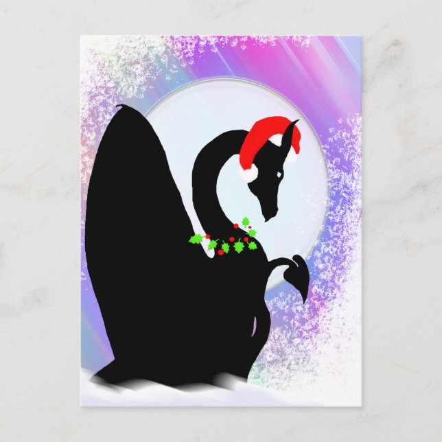 Dragon Moon Holiday (Colorful Haze) Postcard (Front)