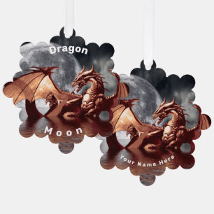 Dragon Moon Ornament Card