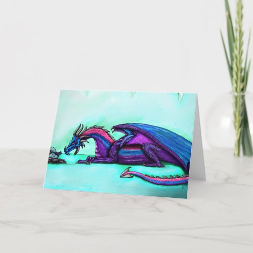 Dragon mother greeting card