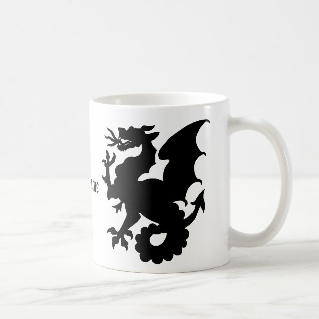 Dragon Mug Custom Personalized Name Mug For Him (Right)
