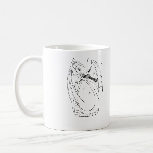 Dragon Music for Fathers' Day Coffee Mug (Left)