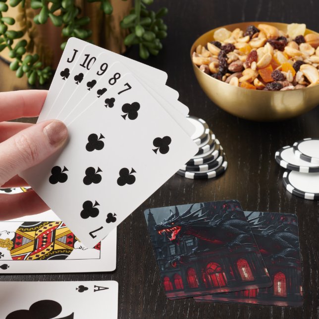 Dragon never loses  poker cards (In Situ)