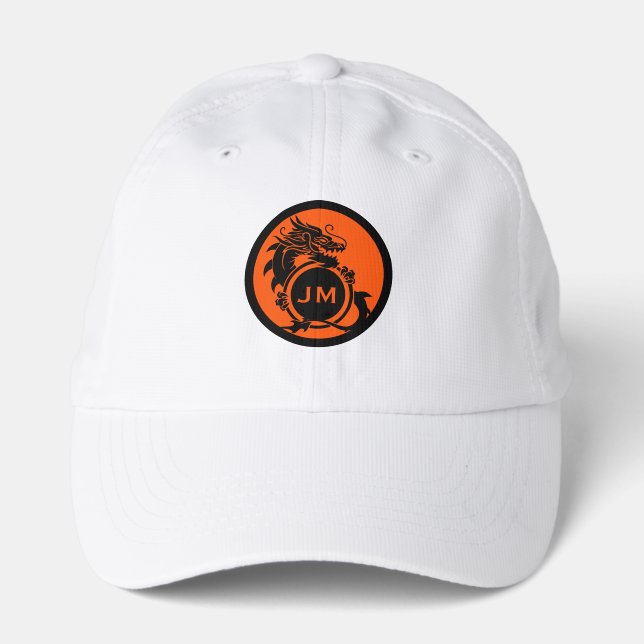 Dragon Novelty Golfer Initial Gift Performance Cap (Front)