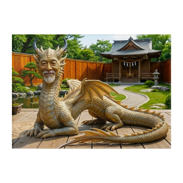 Dragon of Balance Acrylic Print (Front)